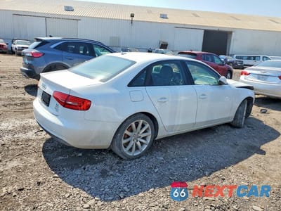 Trzecie zdjęcie samochodu z tyłu: 2013 AUDI A4 PREMIUM PLUS VIN:WAUFFAFL2DN032339 - miniatura