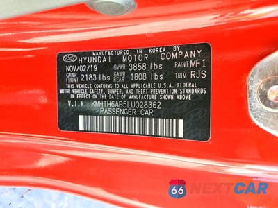 Zdjęcie 12 z 12 samochodu: 2020 HYUNDAI VELOSTER TURBO ULTIMATE VIN:KMHTH6AB5LU028362 - miniatura
