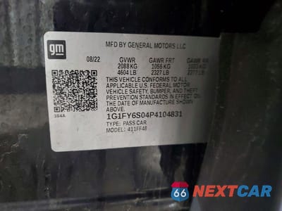 Zdjęcie 14 z 14 samochodu: 2023 CHEVROLET BOLT EUV LT VIN:1G1FY6S04P4104831 - miniatura