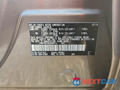 Zdjęcie 13 z 13 samochodu: 2014 TOYOTA RAV4 XLE VIN:JTMRFREV3ED088976 - miniatura