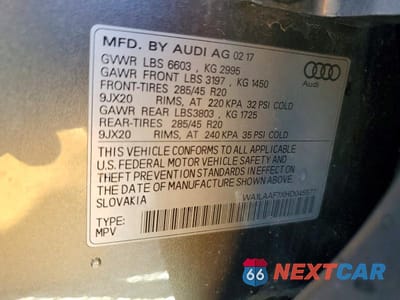 Zdjęcie 13 z 13 samochodu: 2017 AUDI Q7 PREMIUM PLUS VIN:WA1LAAF7XHD045577 - miniatura