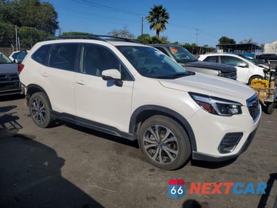 Czwarte zdjęcie samochodu z boku: 2021 SUBARU FORESTER LIMITED VIN:JF2SKAUC8MH455197 - miniatura