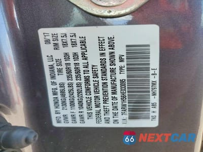 Zdjęcie 12 z 12 samochodu: 2017 HONDA CR-V EX VIN:7FARW1H56HE033095 - miniatura