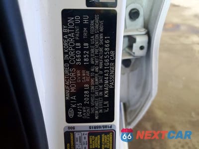 Zdjęcie 12 z 12 samochodu: 2016 KIA RIO LX VIN:KNADM4A31G6558661 - miniatura