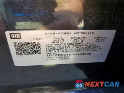 Zdjęcie 13 z 13 samochodu: 2023 CHEVROLET MALIBU LT VIN:1G1ZD5ST6PF238502 - miniatura