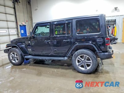Drugie zdjęcie samochodu z przodu: 2018 JEEP WRANGLER UNLIMITED SAHARA VIN:1C4HJXEG4JW133177 - miniatura
