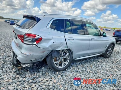 Trzecie zdjęcie samochodu z tyłu: 2021 BMW X3 SDRIVE30I VIN:5UXTY3C01M9F68361 - miniatura