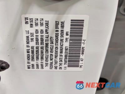 Zdjęcie 13 z 13 samochodu: 2020 HONDA CR-V EXL VIN:7FART6H89LE019071 - miniatura