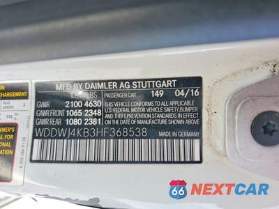 Zdjęcie 12 z 12 samochodu: 2017 MERCEDES-BENZ C 300 4MATIC VIN:WDDWJ4KB3HF368538 - miniatura