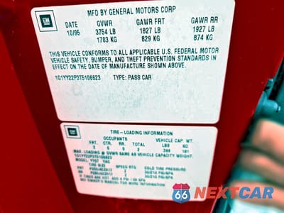 Zdjęcie 12 z 12 samochodu: 1996 CHEVROLET CORVETTE VIN:1G1YY22P3T5106623 - miniatura