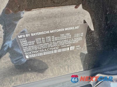 Zdjęcie 14 z 14 samochodu: 2018 BMW X3 XDRIVE30I VIN:5UXTR9C59JLC75432 - miniatura