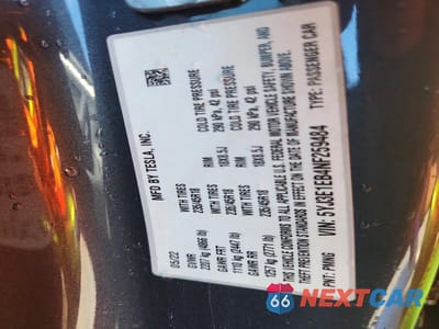 Zdjęcie 12 z 12 samochodu: 2022 TESLA MODEL 3 VIN:5YJ3E1EB4NF259484 - miniatura