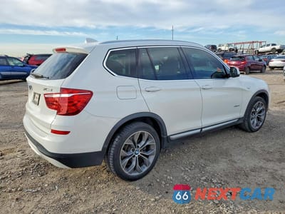Trzecie zdjęcie samochodu z tyłu: 2015 BMW X3 SDRIVE28I VIN:5UXWZ7C51F0M83182 - miniatura