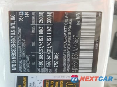 Zdjęcie 13 z 13 samochodu: 2022 MERCEDES-BENZ GLE 350 VIN:4JGFB4JB5NA773667 - miniatura