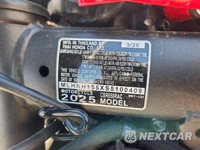 Zdjęcie 9 z 9 samochodu: 2025 HONDA CBR650 R VIN:MLHRH155XS5100409 - miniatura