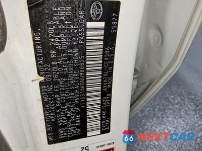 Zdjęcie 12 z 12 samochodu: 2022 TOYOTA CAMRY HYBRID SE VIN:4T1S31AK6NU586625 - miniatura