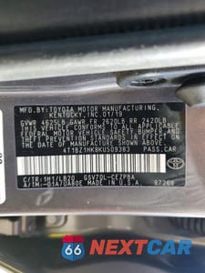 Zdjęcie 13 z 13 samochodu: 2019 TOYOTA CAMRY XSE V6 VIN:4T1BZ1HK8KU509383 - miniatura