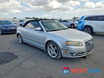 Czwarte zdjęcie samochodu z boku: 2007 AUDI A4 2.0T CABRIOLET QUATTRO VIN:WAUDF48H87K036693 - miniatura
