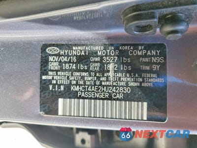 Zdjęcie 12 z 12 samochodu: 2017 HYUNDAI ACCENT SE VIN:KMHCT4AE2HU242830 - miniatura