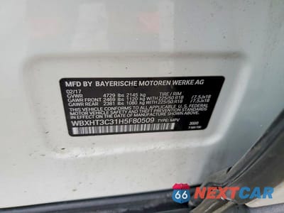 Zdjęcie 13 z 13 samochodu: 2017 BMW X1 XDRIVE28I VIN:WBXHT3C31H5F80509 - miniatura