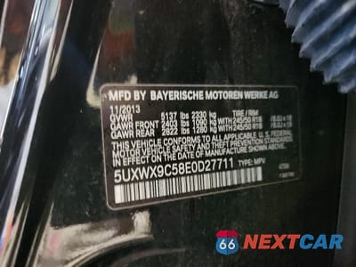 Zdjęcie 13 z 13 samochodu: 2014 BMW X3 XDRIVE28I VIN:5UXWX9C58E0D27711 - miniatura