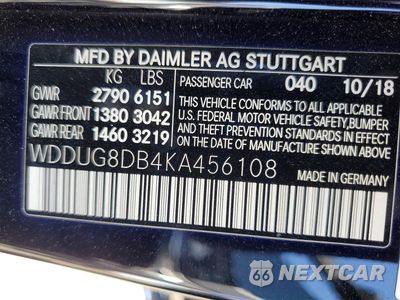 Zdjęcie 13 z 13 samochodu: 2019 MERCEDES-BENZ S 560 VIN:WDDUG8DB4KA456108 - miniatura
