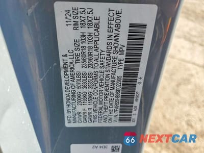 Zdjęcie 13 z 13 samochodu: 2025 HONDA CR-V SPORT-L VIN:7FARS5H89SE022905 - miniatura