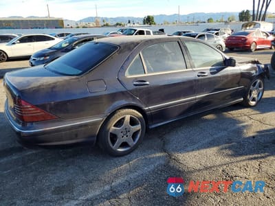 Trzecie zdjęcie samochodu z tyłu: 2003 MERCEDES-BENZ S 430 VIN:WDBNG70J43A339070 - miniatura