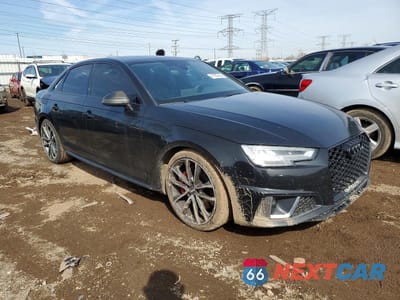 Czwarte zdjęcie samochodu z boku: 2019 AUDI S4 PREMIUM PLUS VIN:WAUB4AF44KA034904 - miniatura