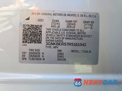 Zdjęcie 13 z 13 samochodu: 2024 CHEVROLET BLAZER RS VIN:3GNKBERS7RS161043 - miniatura