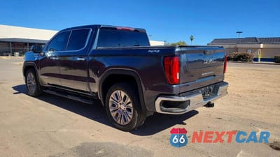 Trzecie zdjęcie samochodu z tyłu: 2020 GMC SIERRA K1500 SLT VIN:3GTU9DED3LG401777 - miniatura