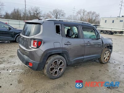 Trzecie zdjęcie samochodu z tyłu: 2017 JEEP RENEGADE LIMITED VIN:ZACCJBDB3HPG63862 - miniatura