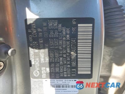 Zdjęcie 12 z 12 samochodu: 2010 HYUNDAI TUCSON GLS VIN:KM8JU3AC3AU071041 - miniatura