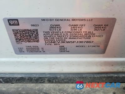Zdjęcie 13 z 13 samochodu: 2023 CHEVROLET TRAVERSE RS VIN:1GNEVJKW5PJ307867 - miniatura