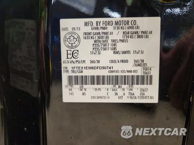 Zdjęcie 12 z 12 samochodu: 2013 FORD F150 SUPER CAB VIN:1FTEX1EM6DFD50741 - miniatura