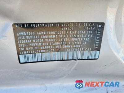 Zdjęcie 12 z 12 samochodu: 2015 VOLKSWAGEN GTI VIN:3VW4T7AU2FM044376 - miniatura