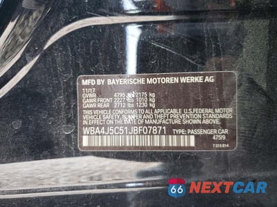 Zdjęcie 13 z 13 samochodu: 2018 BMW 440I GRAN COUPE VIN:WBA4J5C51JBF07871 - miniatura