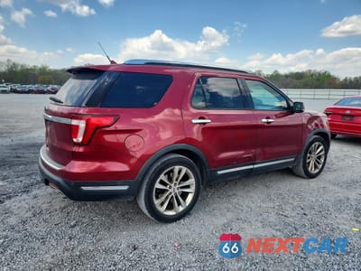 Trzecie zdjęcie samochodu z tyłu: 2018 FORD EXPLORER LIMITED VIN:1FM5K7F89JGC02863 - miniatura