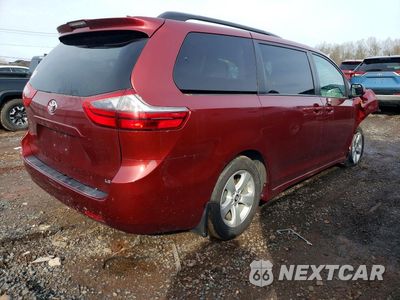 Trzecie zdjęcie samochodu z tyłu: 2020 TOYOTA SIENNA LE 8-PASSENGER VIN:5TDKZ3DC1LS043252 - miniatura