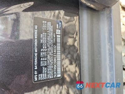 Zdjęcie 13 z 13 samochodu: 2019 BMW X3 XDRIVE30I VIN:5UXTR9C58KLE14032 - miniatura