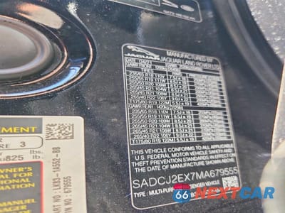 Zdjęcie 13 z 13 samochodu: 2021 JAGUAR F-PACE S VIN:SADCJ2EX7MA679555 - miniatura