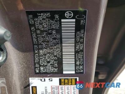 Zdjęcie 14 z 14 samochodu: 2016 TOYOTA PRIUS V THREE VIN:JTDZN3EU0GJ051881 - miniatura