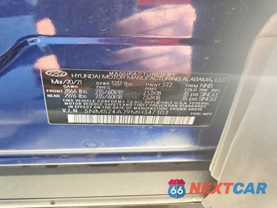Zdjęcie 13 z 13 samochodu: 2021 HYUNDAI SANTA FE SEL VIN:5NMS24AJ9MH347303 - miniatura