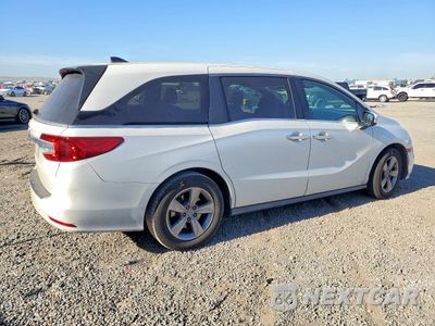 Trzecie zdjęcie samochodu z tyłu: 2020 HONDA ODYSSEY EXL VIN:5FNRL6H79LB009577 - miniatura