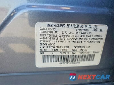 Zdjęcie 12 z 12 samochodu: 2015 INFINITI Q50 BASE VIN:JN1BV7AP1FM340888 - miniatura