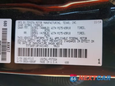 Zdjęcie 12 z 12 samochodu: 2015 TOYOTA TUNDRA SR5 VIN:5TFDW5F10FX431483 - miniatura