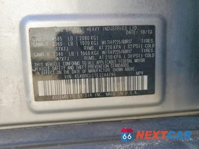 Zdjęcie 13 z 13 samochodu: 2014 SUBARU OUTBACK 2.5I LIMITED VIN:4S4BRCLC1E3244795 - miniatura