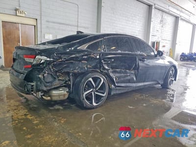 Trzecie zdjęcie samochodu z tyłu: 2021 HONDA ACCORD SPORT VIN:1HGCV1F38MA013263 - miniatura