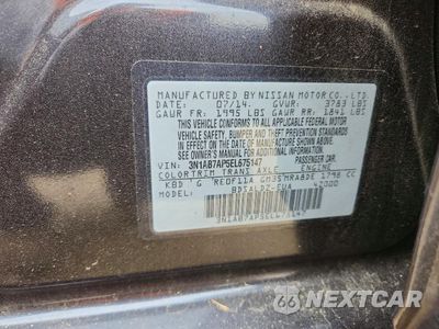 Zdjęcie 13 z 14 samochodu: 2014 NISSAN SENTRA SV VIN:3N1AB7AP5EL675147 - miniatura