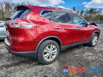 Trzecie zdjęcie samochodu z tyłu: 2015 NISSAN ROGUE SV VIN:KNMAT2MT0FP523563 - miniatura
